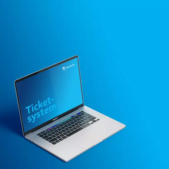 Ticketsystem auf dem Notebook